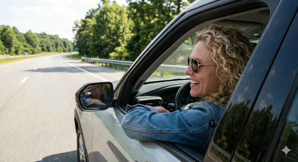 car-woman-driving